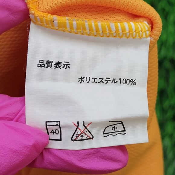 Vintage 90s ASICS Mesh Tank-Top XS 16x25 Orange - Picture 9 of 14